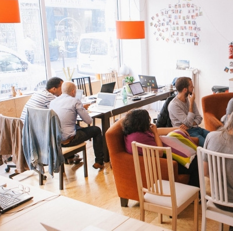 Photo de l'intérieur des locaux de la startup Cameo